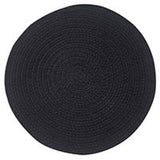Solid Black Braided Placemats-Lange General Store