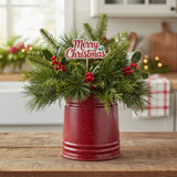 Speckled Enamelware Utensil Crock - Red-Lange General Store