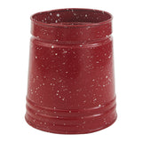 Speckled Enamelware Utensil Crock - Red-Lange General Store