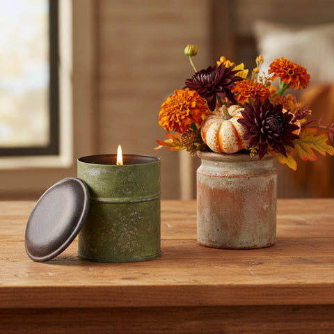 Spice Tin Candle - Vintage Green-Lange General Store