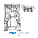 Spiceberry Short Panel Curtains-Lange General Store