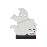 Spooky Jack-O-Lantern Wooden Ghost-Lange General Store