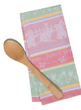 Spring Bunnies Jacquard Tea Towel-Lange General Store