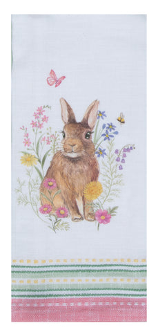 Spring Bunnies Tea Towel-Lange General Store