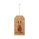 Spring In Bloom Bunny In Vest Tag Ornament-Lange General Store
