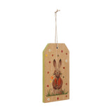 Spring In Bloom Bunny In Vest Tag Ornament-Lange General Store
