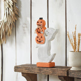 Stacked Jack-O-Lantern Wooden Ghost-Lange General Store