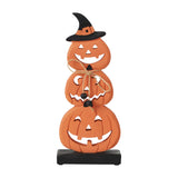 Stacked Wooden Jack-O-Lantern-Lange General Store
