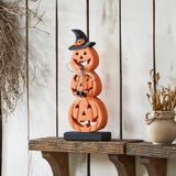 Stacked Wooden Jack-O-Lantern-Lange General Store