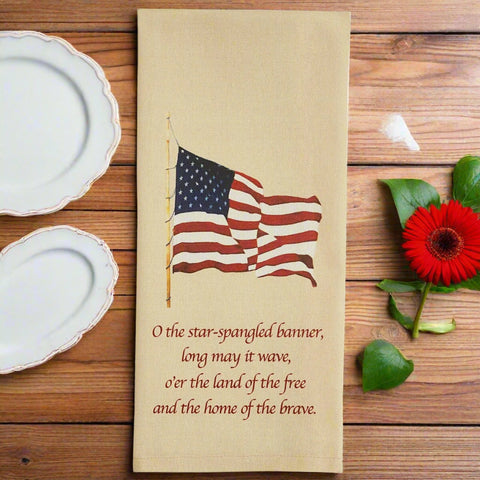 Star Spangled Banner Dish Towel-Lange General Store