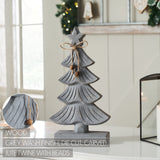 Starry Pine Distressed Grey Wooden Tree-Lange General Store