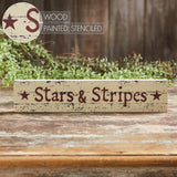 Stars & Stripes Wooden Sign-Lange General Store