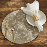 Stone Leaf Braided Placemats-Lange General Store