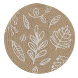Stone Leaf Braided Trivet 8" Set-Lange General Store