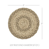 Stonebrook Braided 8" Trivet Set of 3