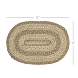 Stonebrook Braided Oval Placemat
