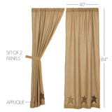 Stratford Burlap Panel Curtains-Lange General Store