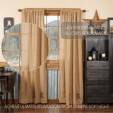Stratford Burlap Panel Curtains-Lange General Store