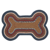 Stratford Dog Bone Braided Waterproof Rug Mat – Medium – Waterproof Dog Feeding Mat – Recycled PET