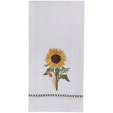Sunflower Embroidered Dish Towels-Lange General Store