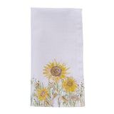 Sunflower Fields Cotton Cloth Napkins Set of 4
