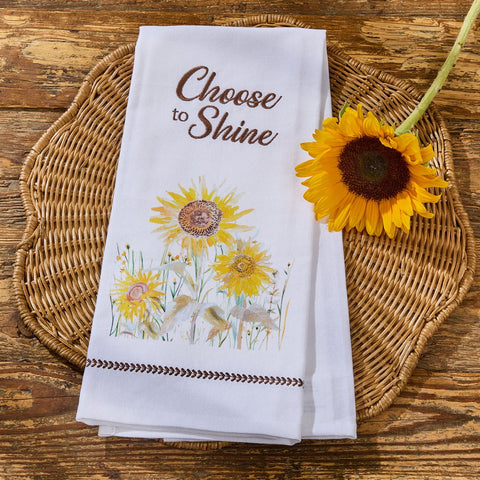 Sunflower Fields Dishtowel