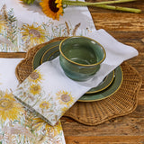 Sunflower Fields Cotton Cloth Napkins Set of 4