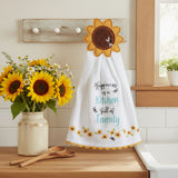 Sunflower Hang-Up Kitchen Towel-Lange General Store