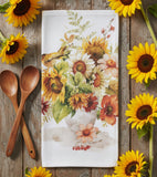 Sunflower Whispers Vase Terry Towel-Lange General Store