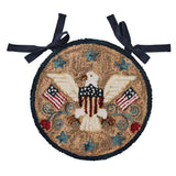 Sweet Land Of Liberty Hooked Chair Pad-Lange General Store