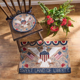 Sweet Land Of Liberty Hooked Chair Pad-Lange General Store