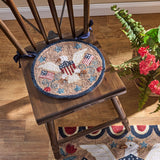 Sweet Land Of Liberty Hooked Chair Pad-Lange General Store