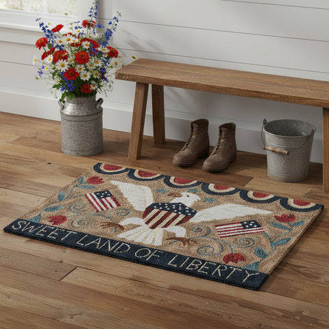Sweet Land Of Liberty Hooked Rugs-Lange General Store