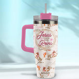 Take the Reins Stainless Steel Mug with Straw 30 oz-Lange General Store