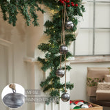 Tarnished Metal Decorative Bells on Jute Hanging Rope-Lange General Store