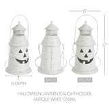 Tealight Holder Halloween Lantern - Antique White-Lange General Store