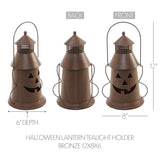 Tealight Holder Halloween Lantern - Bronze-Lange General Store