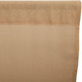 Templeton Tobacco Cloth Khaki Fringed Prairie Swag Curtains