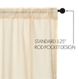 Templeton Tobacco Cloth Natural Fringed Swag Curtains