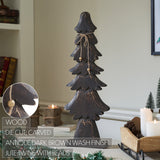 Tidings Timber Dark Wooden Trees-Lange General Store