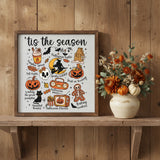 Tis the Season Halloween Collage Sign 10x10