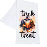 Trick or Treat Ghost Flour Sack Towel-Lange General Store