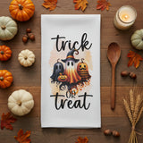 Trick or Treat Ghost Flour Sack Towel-Lange General Store