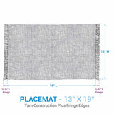 Tweed Sage Loden Green Placemats Set of 4