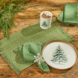 Tweed Sage Loden Green Placemats Set of 4