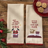 Up On The Housetop Dishtowels-Lange General Store