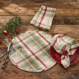 Up On The Housetop Round Quilted Placemats-Lange General Store