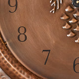 Copper Pine Wall Clock