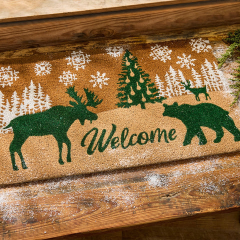 Winter Woods Door Mat