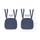Vintage Indigo Blue Chambray Chair Pad-Lange General Store